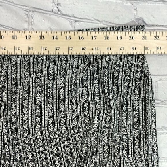 AVA & VIV Boho Pull Up wide leg pants 2X black & white - Picture 10 of 12